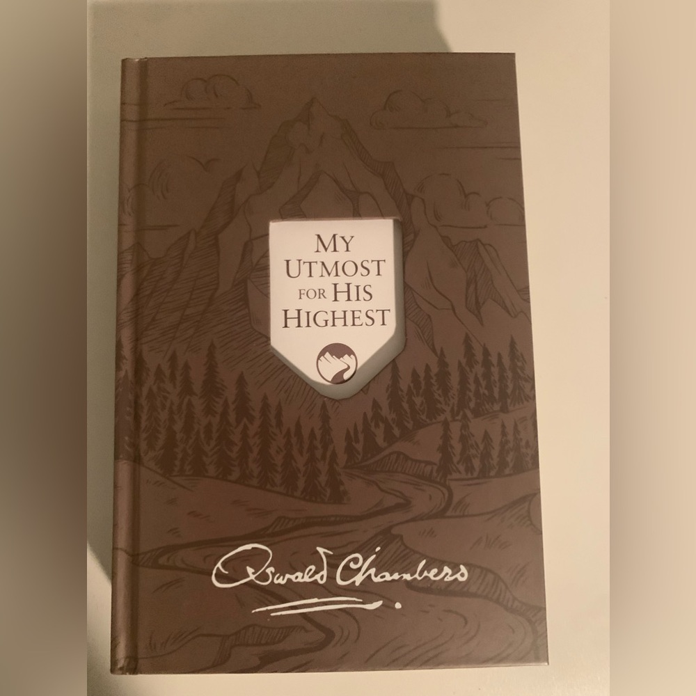 Oswald Chambers classic His Utmost for His Highest book.  New with tags.